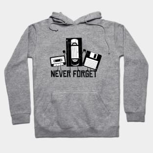 Retro Floppy Disk Never Forget Hoodie